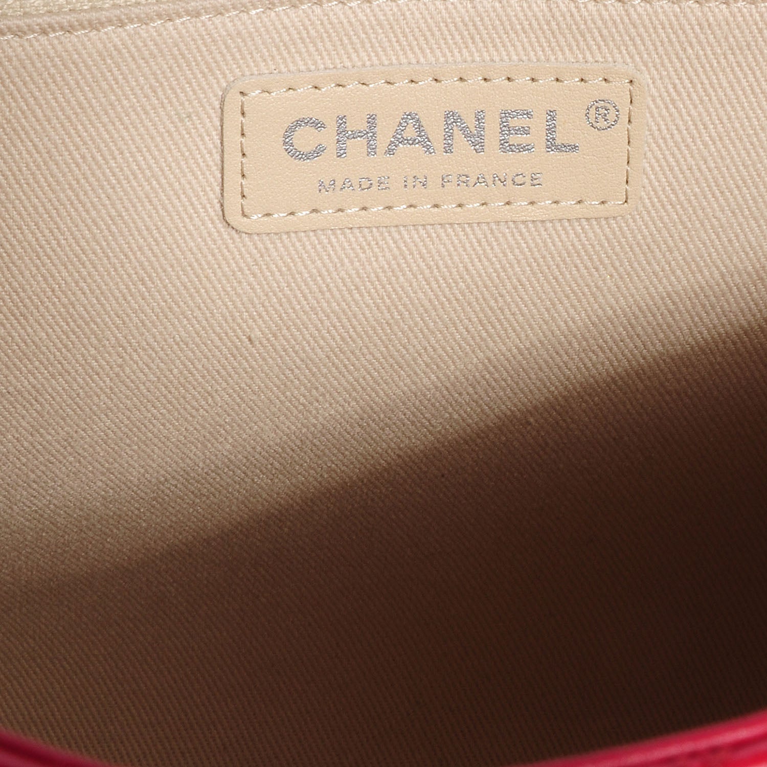 Chanel Calfskin Large Hamptons Flap Bag Red 7 of 8