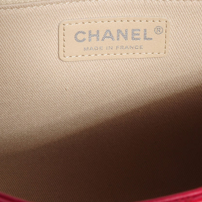 Chanel Calfskin Large Hamptons Flap Bag Red 7 of 8