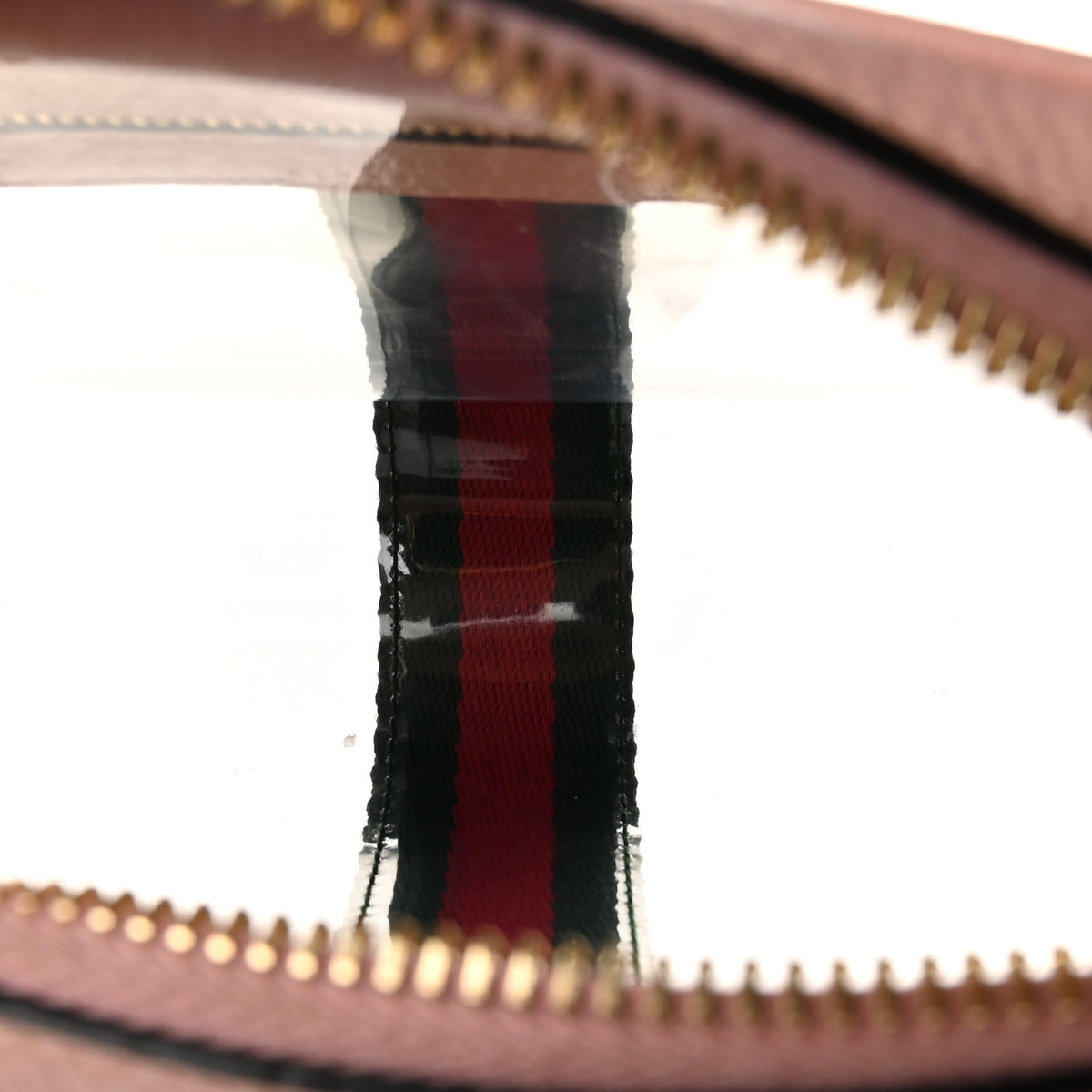 Gucci Vinyl Web Mini Ophidia Transparent Shoulder Bag Perfect Pink 5 of 11