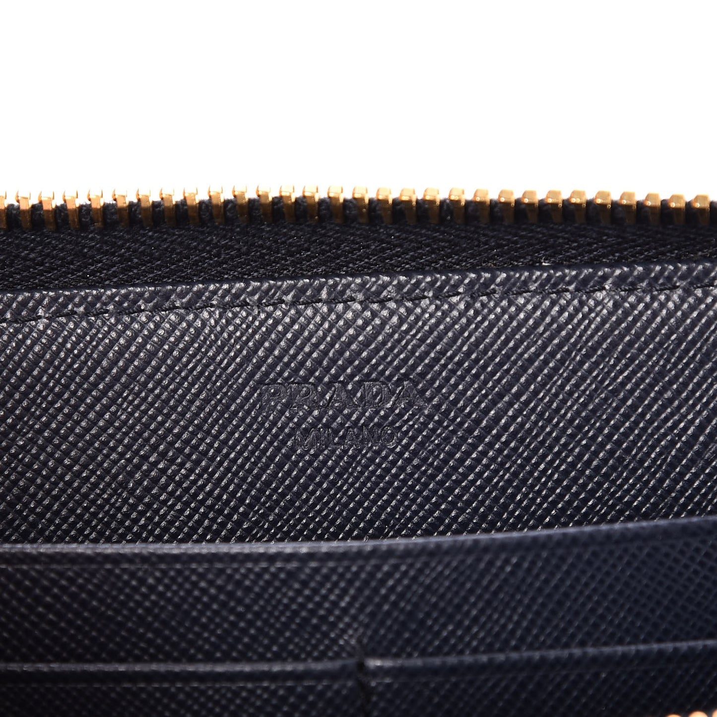 Saffiano Metal Zip Around Wallet Baltico
