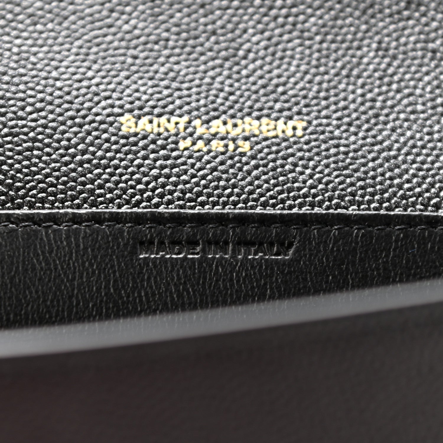 Saint Laurent Grain De Poudre Uptown Chain Wallet Black 7 of 7