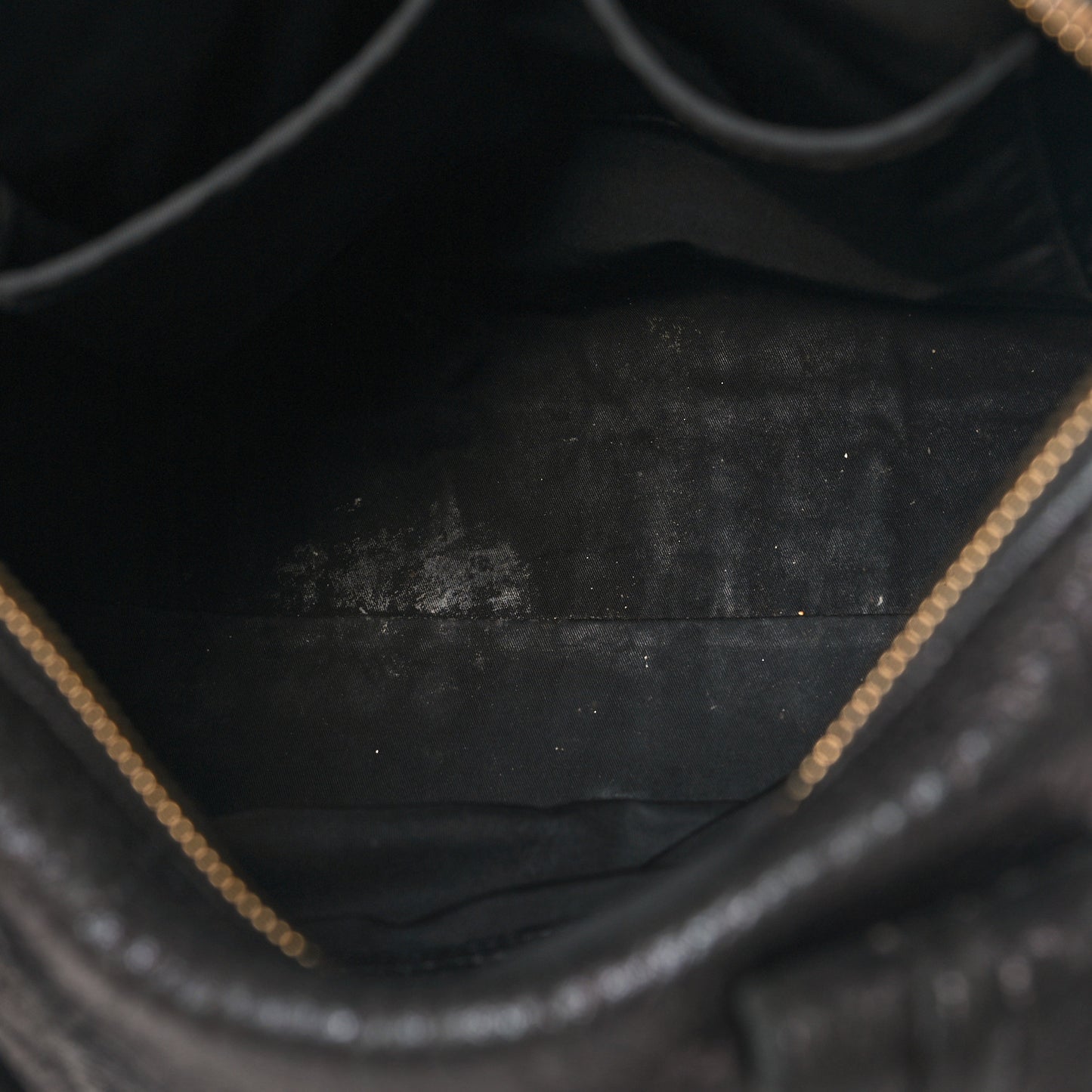 Pebbled Lambskin Rocco Black Antique Brass Hardware