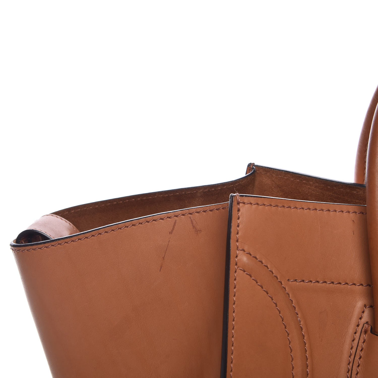 Celine Natural Calfskin Medium Phantom Luggage Tan 18 of 24