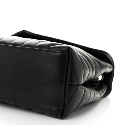 Saint Laurent Calfskin Y Quilted Monogram Medium Loulou Chain Satchel Black 10 of 10