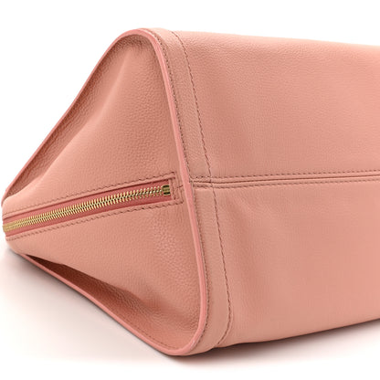 Alexander McQueen Pebbled Calfskin Large Skull Padlock Zip Around Tote Blush Pink 10 of 17