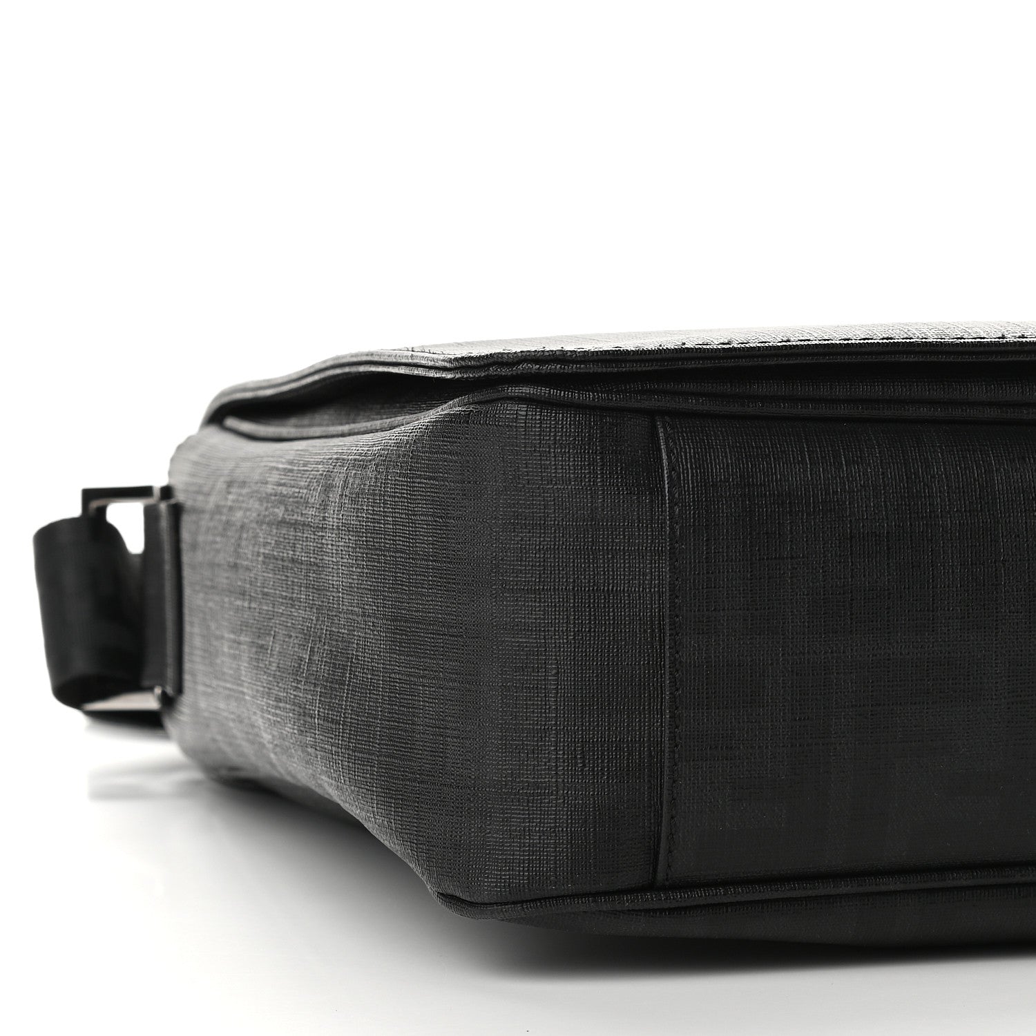 Fendi Zucca Spalmati Messenger Bag Black 6 of 7