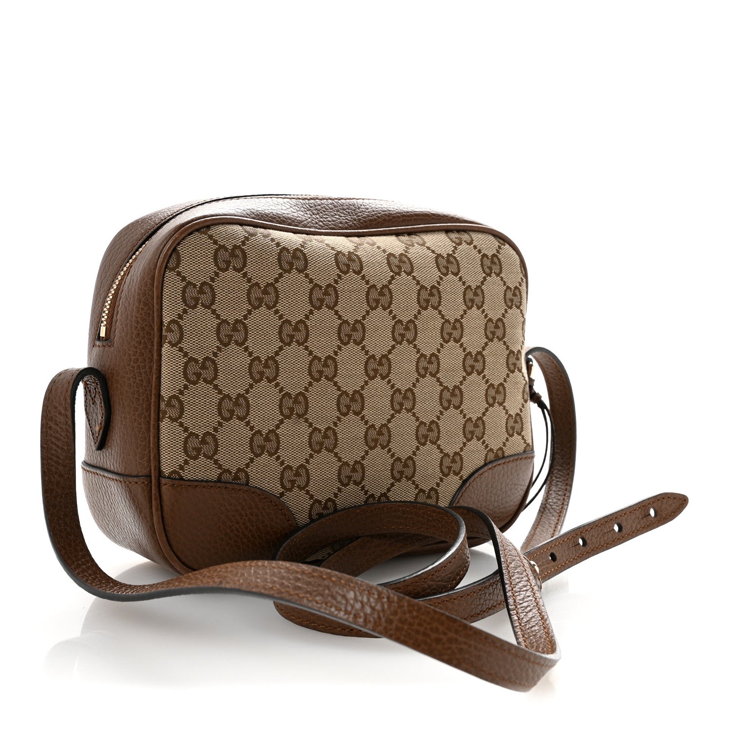 Gucci Monogram Mini Bree Messenger Bag Beige Tabacco 3 of 14