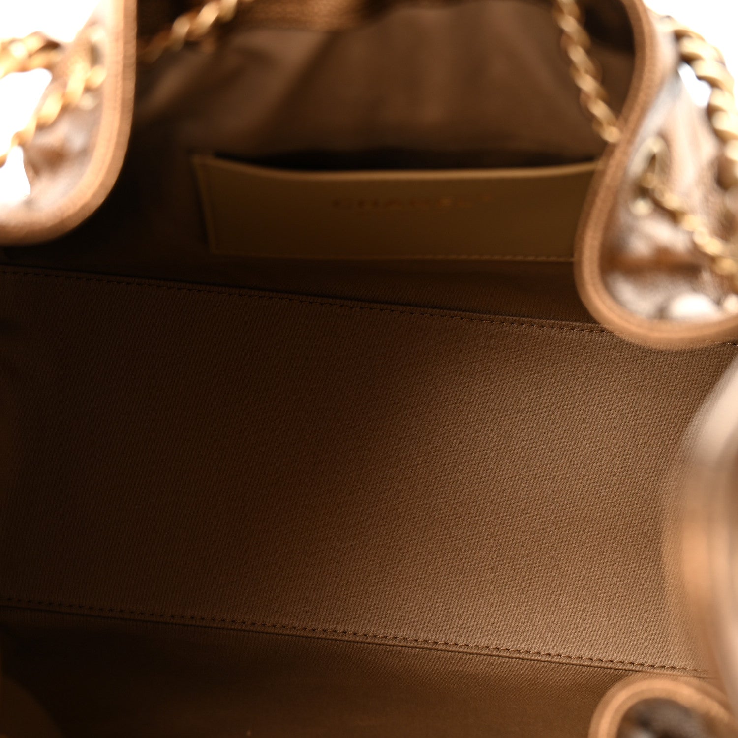 Chanel Metallic Caviar Quilted Small Chanel 25 Handbag Gold 5 of 10