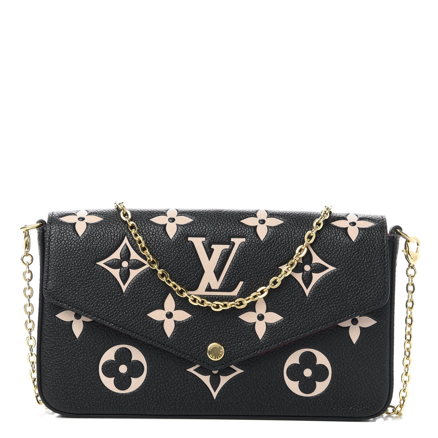 Empreinte Monogram Giant Felicie Pochette Black Beige