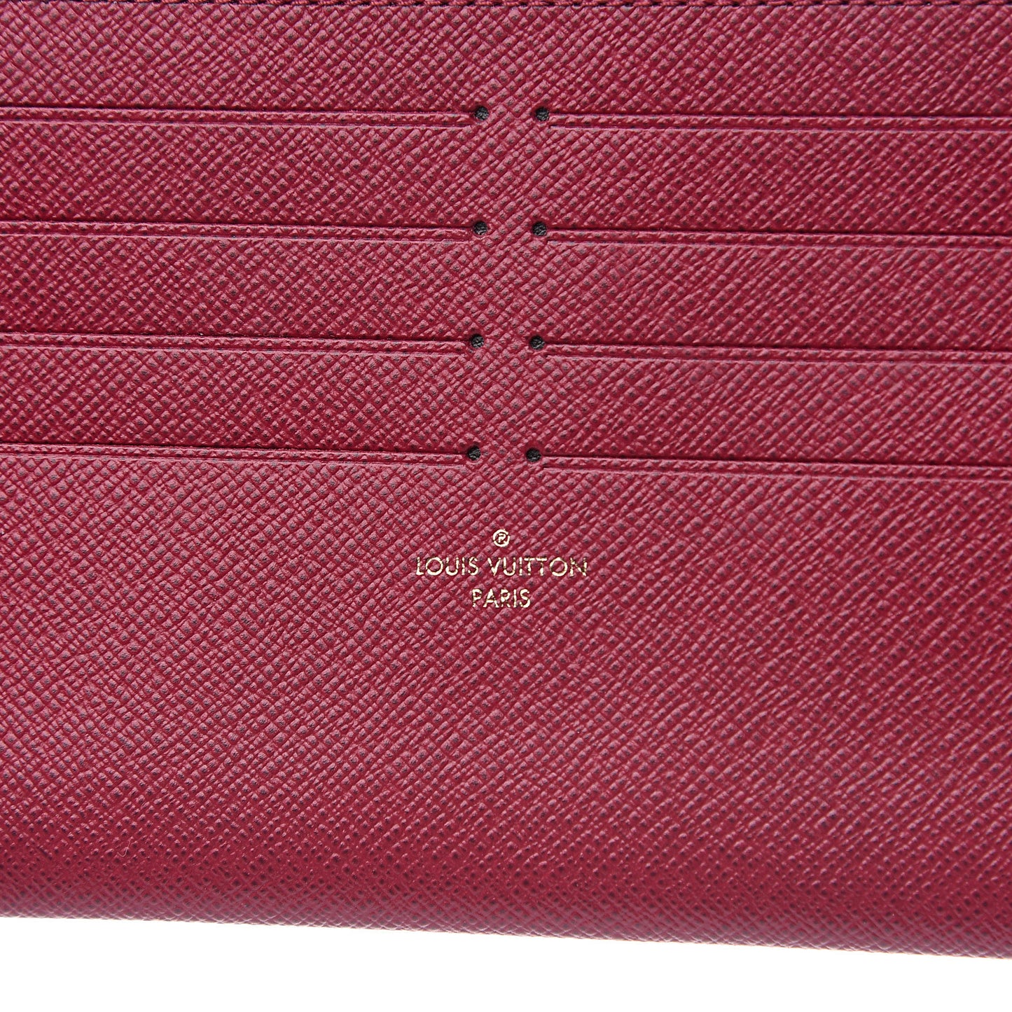 Calfskin Felicie Card Holder Insert Fuchsia