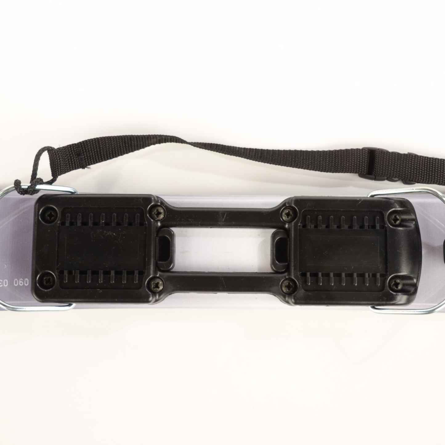 Snow Skis With Case White Grey