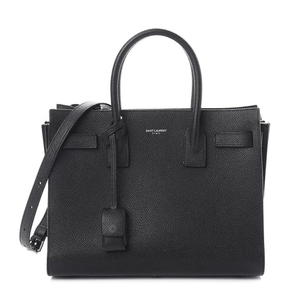 Saint Laurent Grained Calfskin Baby Sac De Jour Black 1 of 10