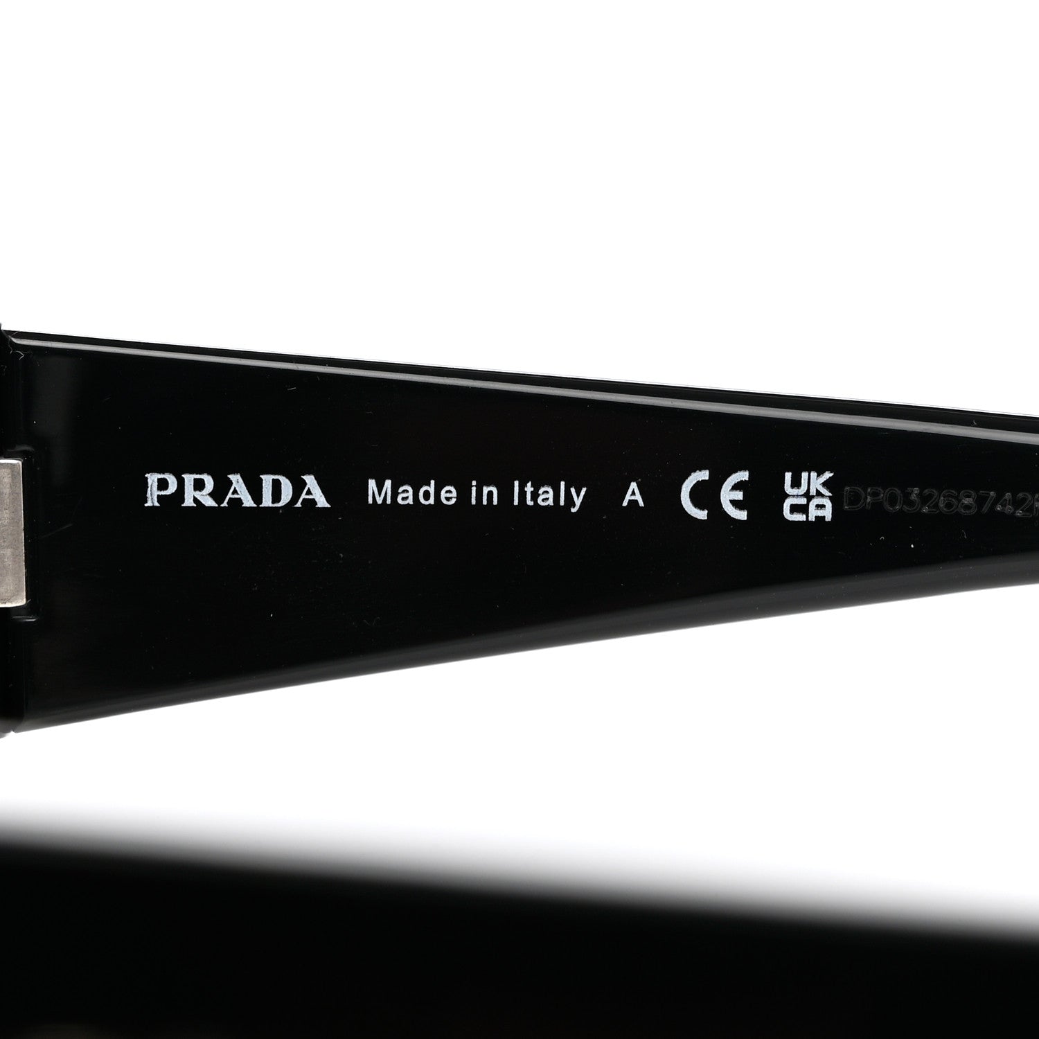 Prada Acetate Runway Sunglasses SPR 25Y Black 6 of 8