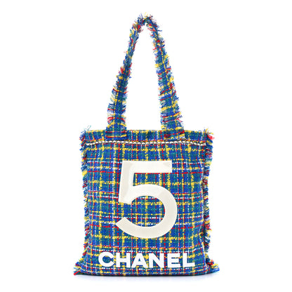 Chanel Tweed N°5 Tote White Multicolor 1 of 10