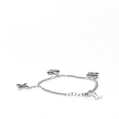 Louis Vuitton Sweet Monogram Charm Bracelet Silver Black 3 of 4