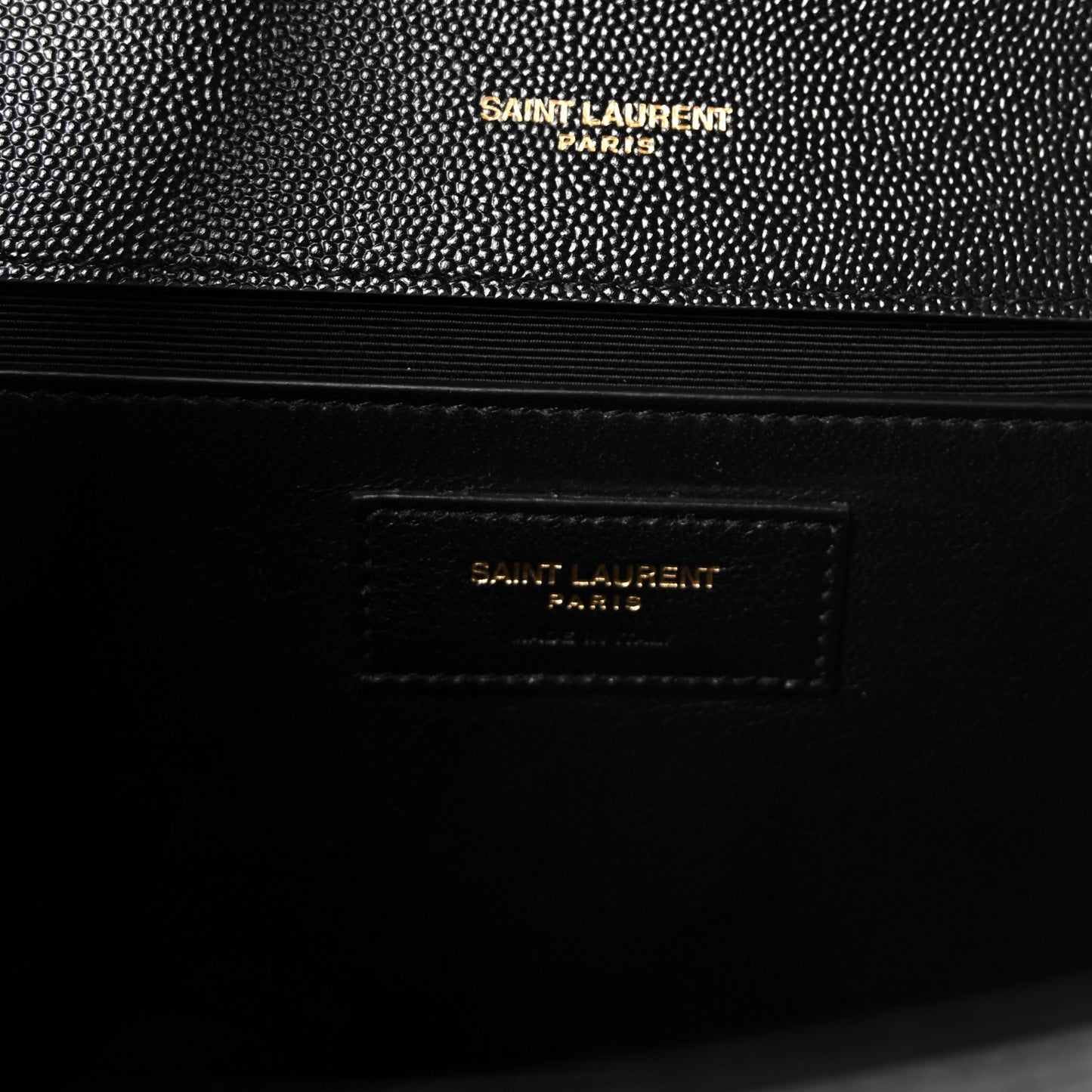 Grain De Poudre Medium Classic Monogram Kate Satchel Black