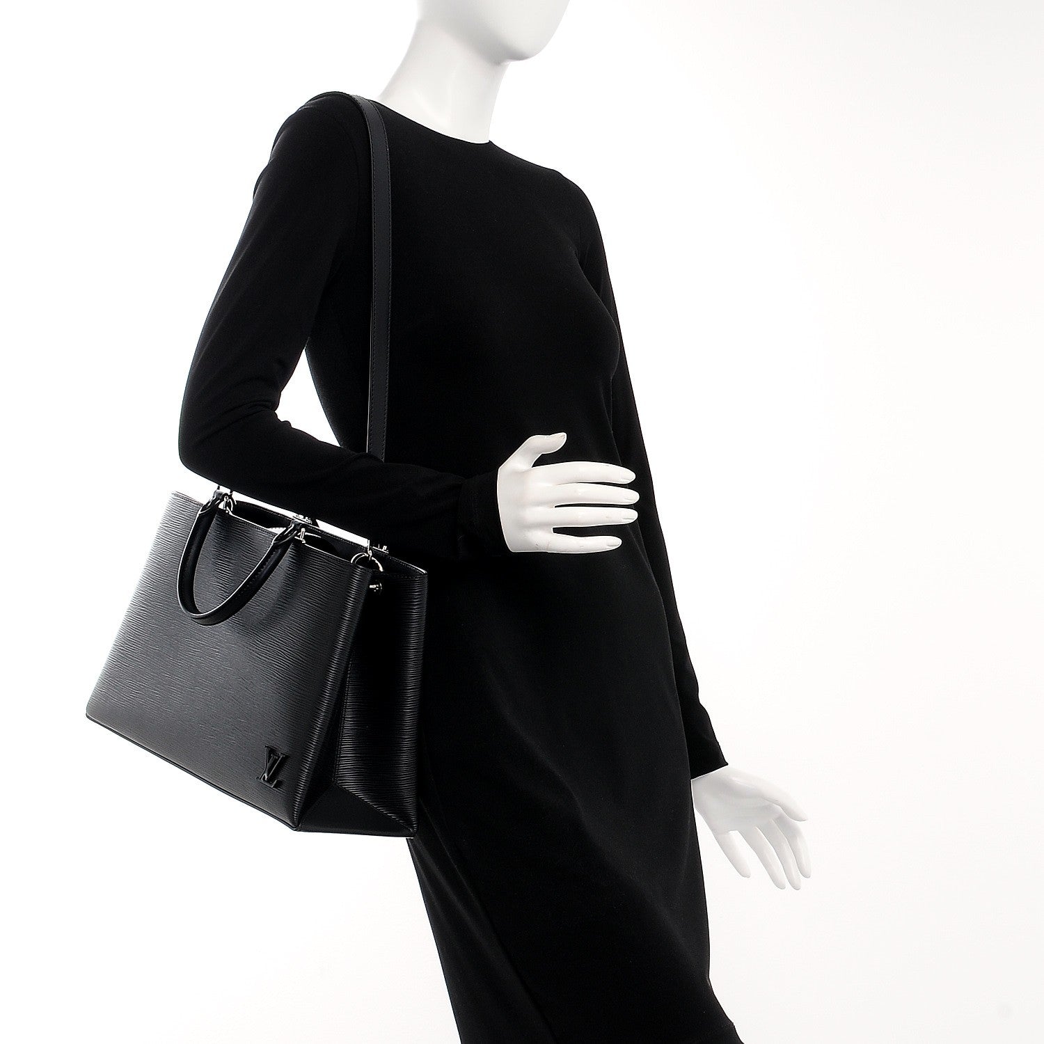 Louis Vuitton Epi Kleber MM Black 2 of 13