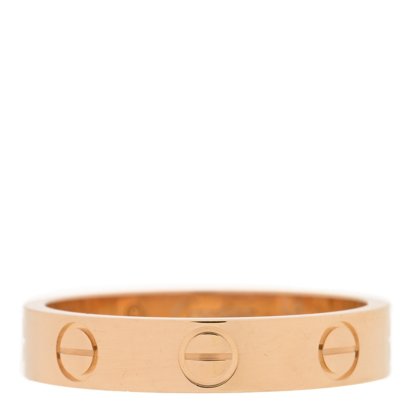 18K Yellow Gold 3.5mm LOVE Wedding Band Ring 50 5.25