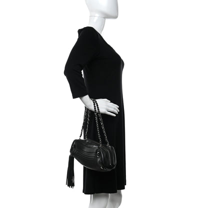 Chanel Lambskin Small Tassel Shoulder Bag Black 2 of 13
