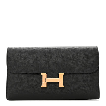 Hermes Epsom Constance Long Wallet Black 1 of 8