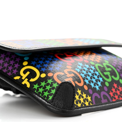 Gucci GG Supreme Monogram Psychedelic Slim Belt Bag Black 9 of 11