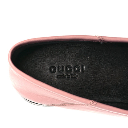 Gucci Lambskin Womens Brixton Horsebit Loafers 39.5 Perfect Pink 6 of 8