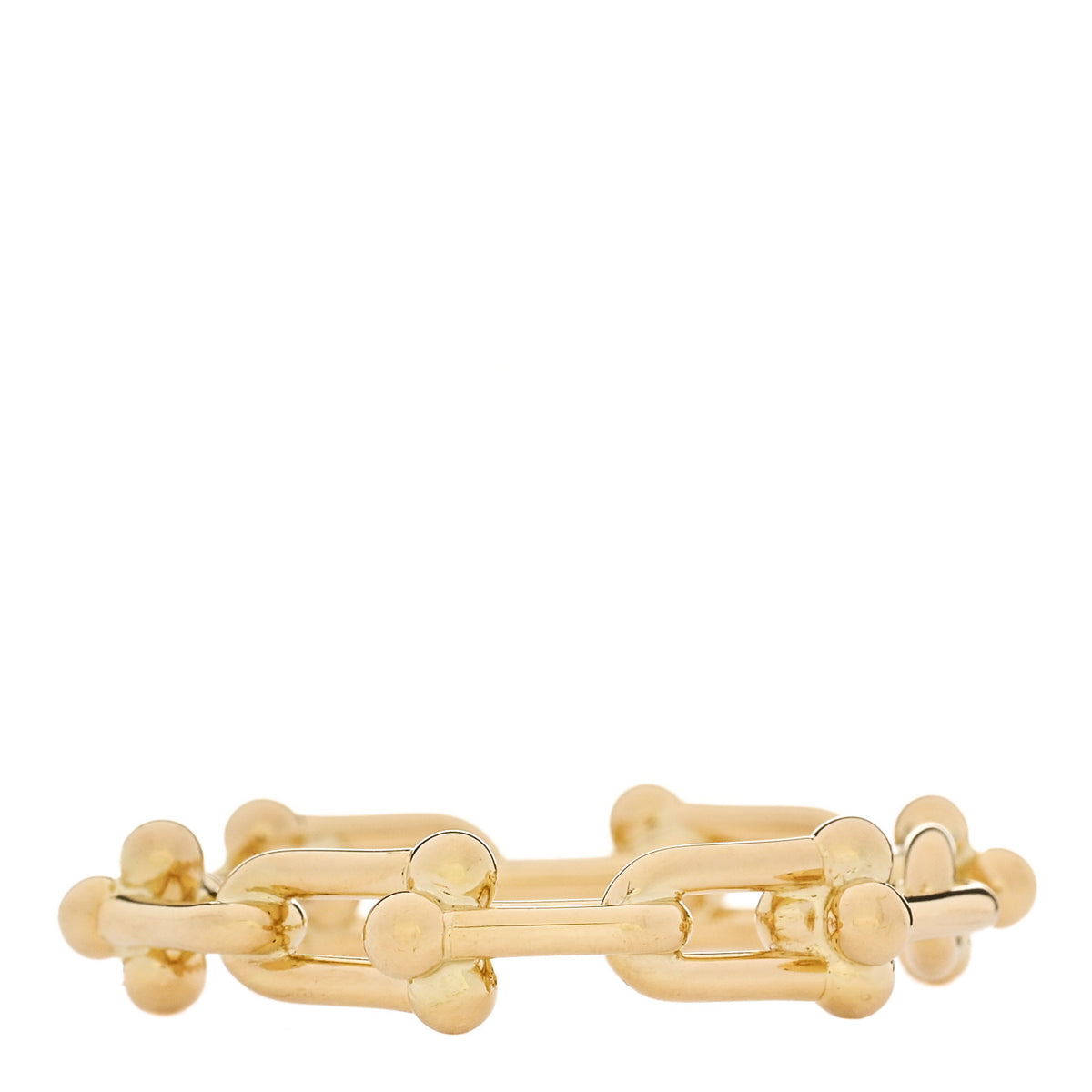 Tiffany 18K Yellow Gold Hardwear Micro Link Ring 57 8 3 of 5