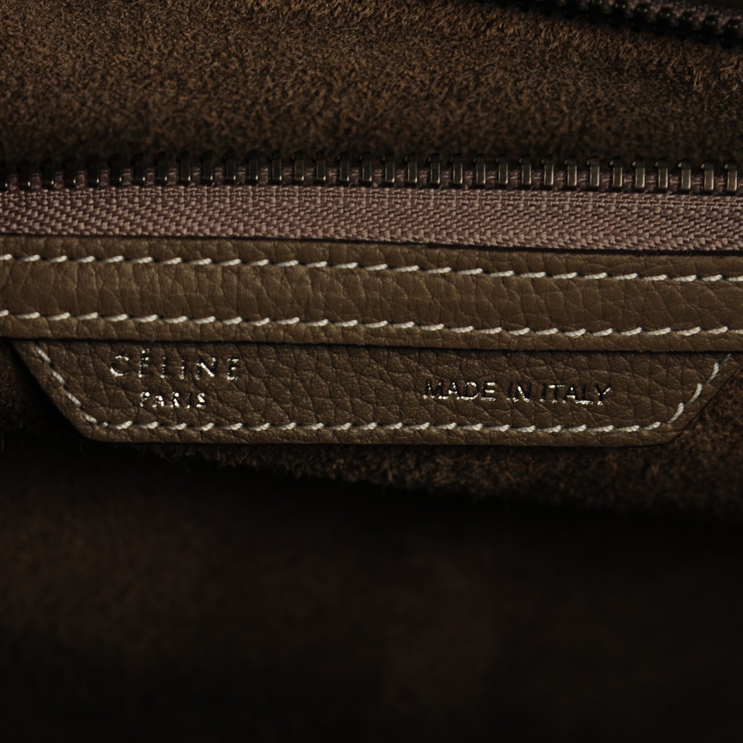 Drummed Calfskin Mini Luggage Souris