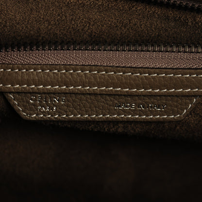 Celine Drummed Calfskin Mini Luggage Souris 7 of 8