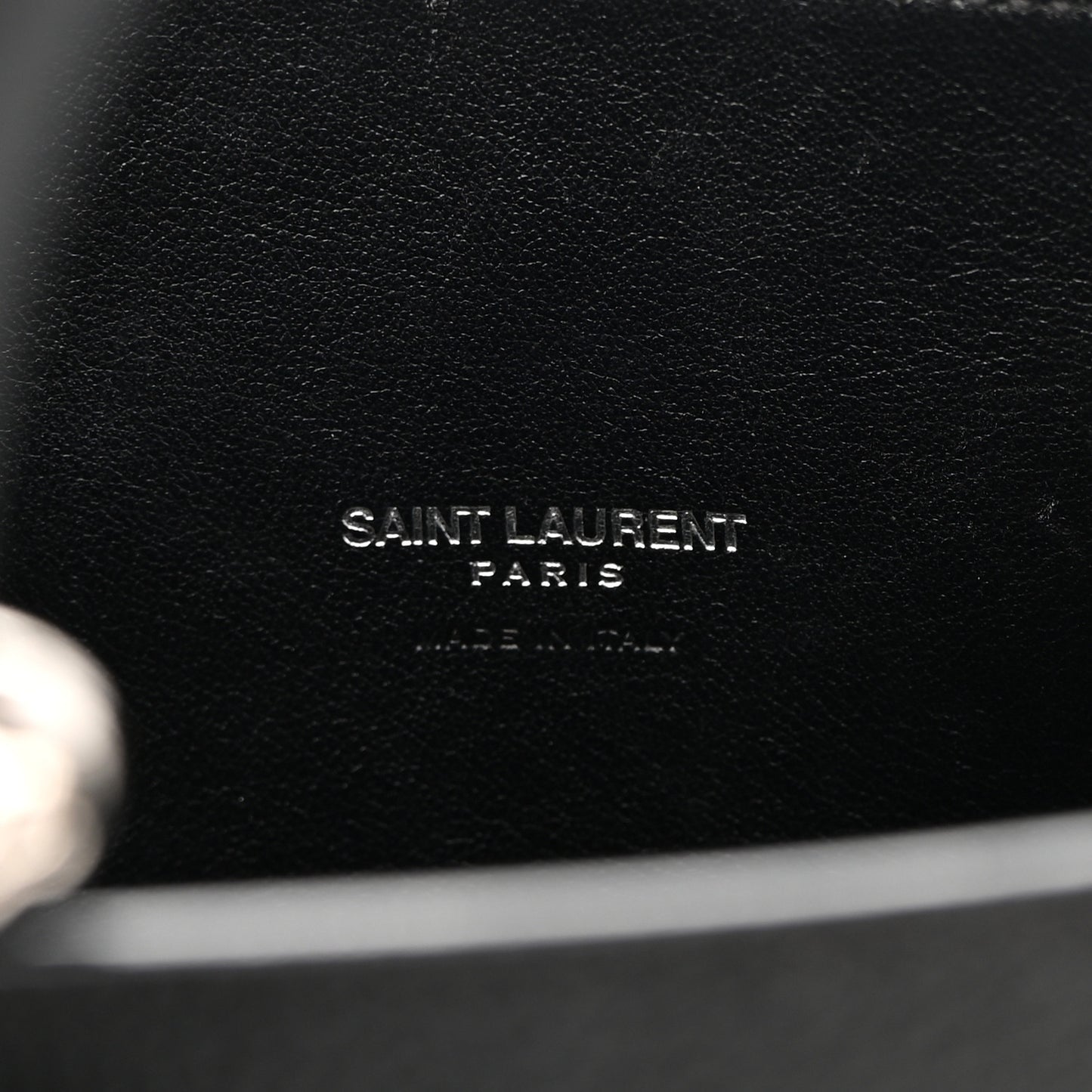 Grained Calfskin Baby Sac De Jour Black