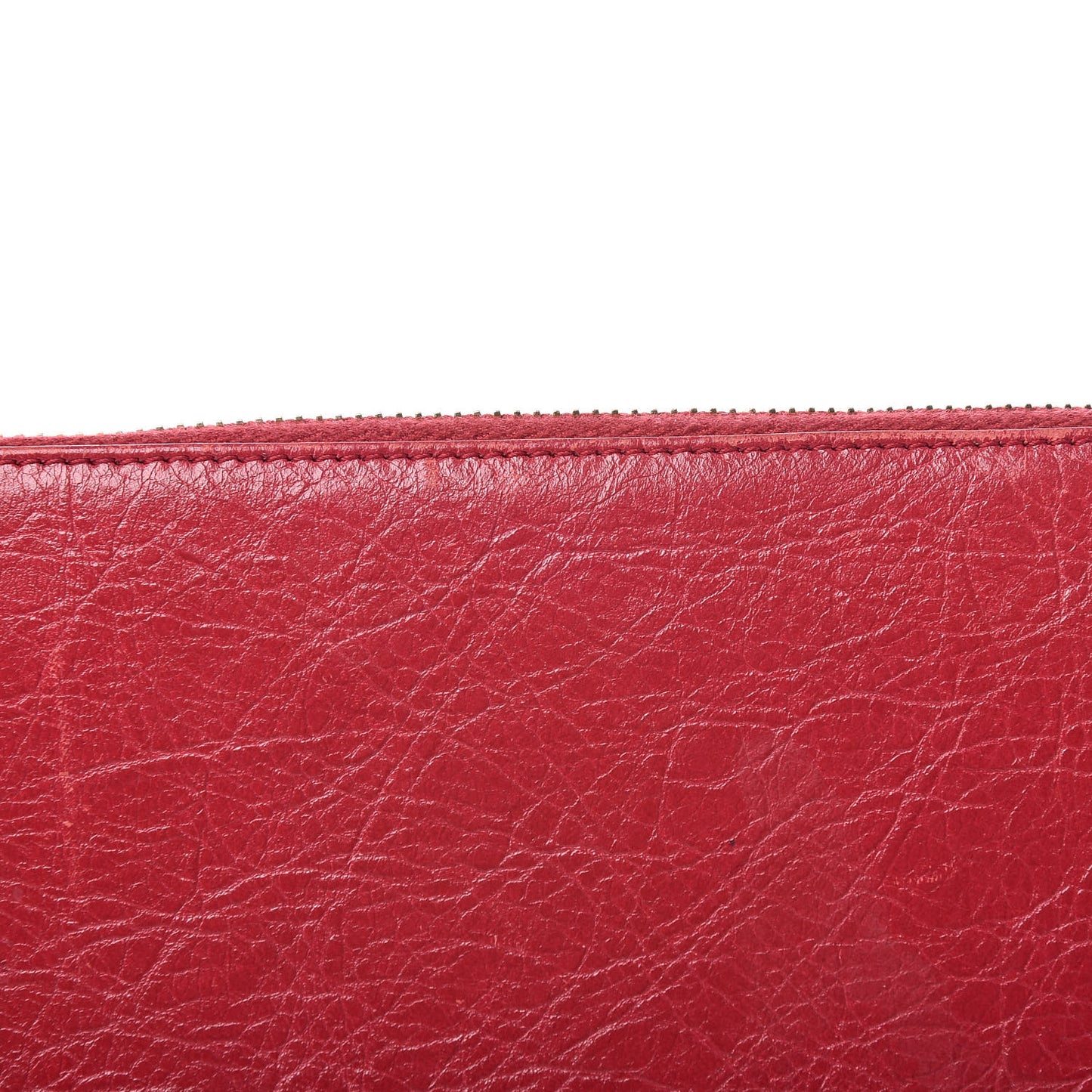 Agneau Classic Gold Hardware Continental Zip Around Wallet Rouge Sapphire