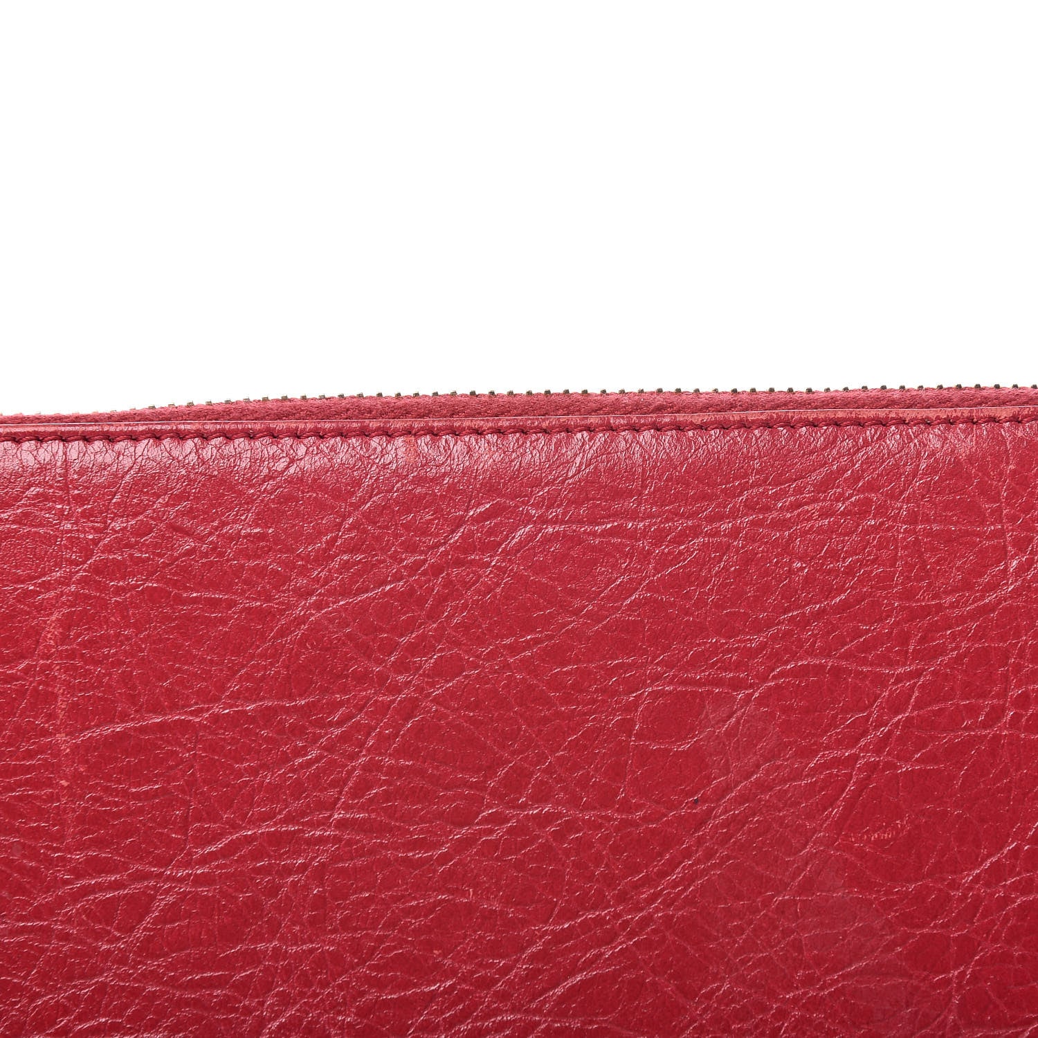 Balenciaga Agneau Classic Gold Hardware Continental Zip Around Wallet Rouge Sapphire 11 of 15