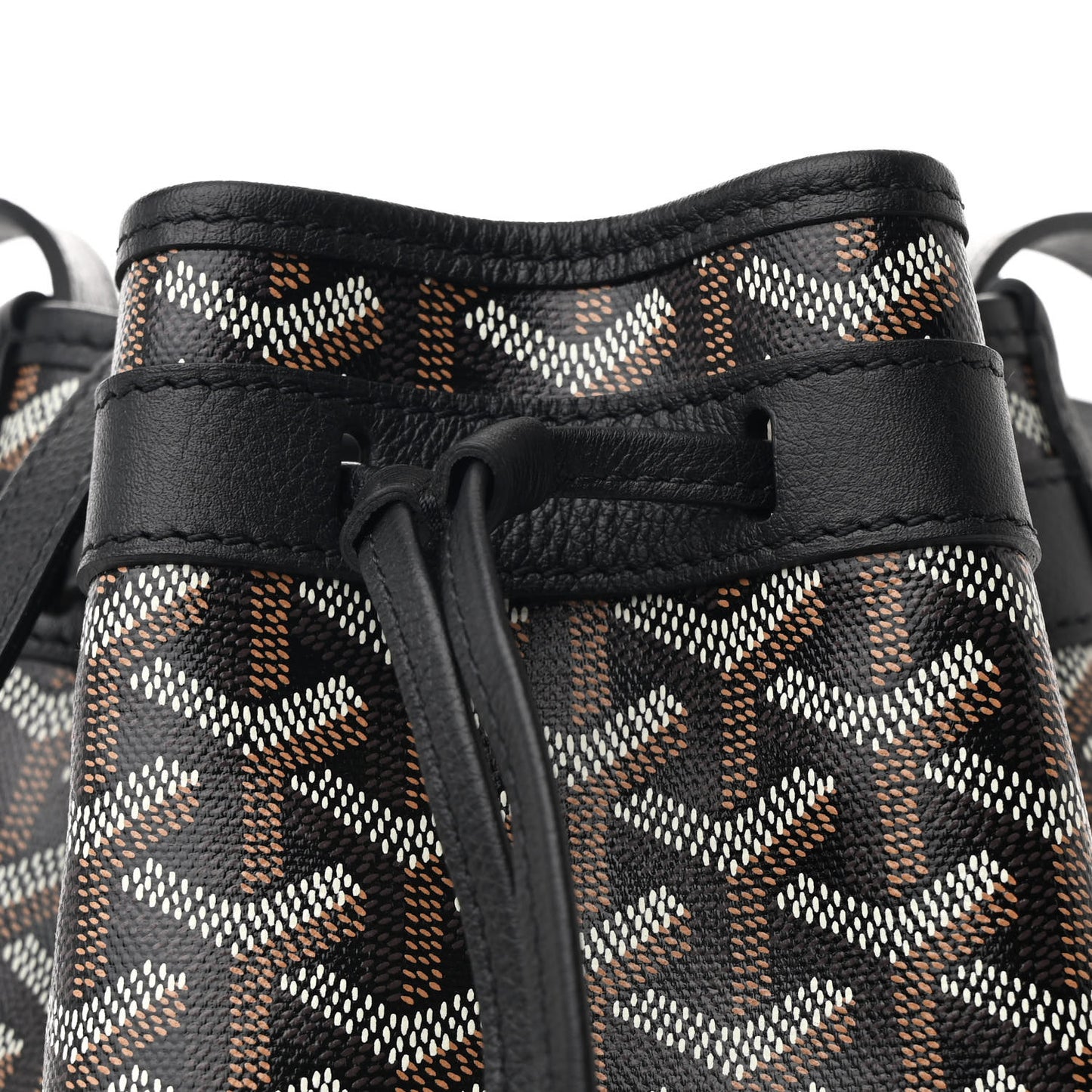 Goyardine Petit Flot Bucket Bag PM Black