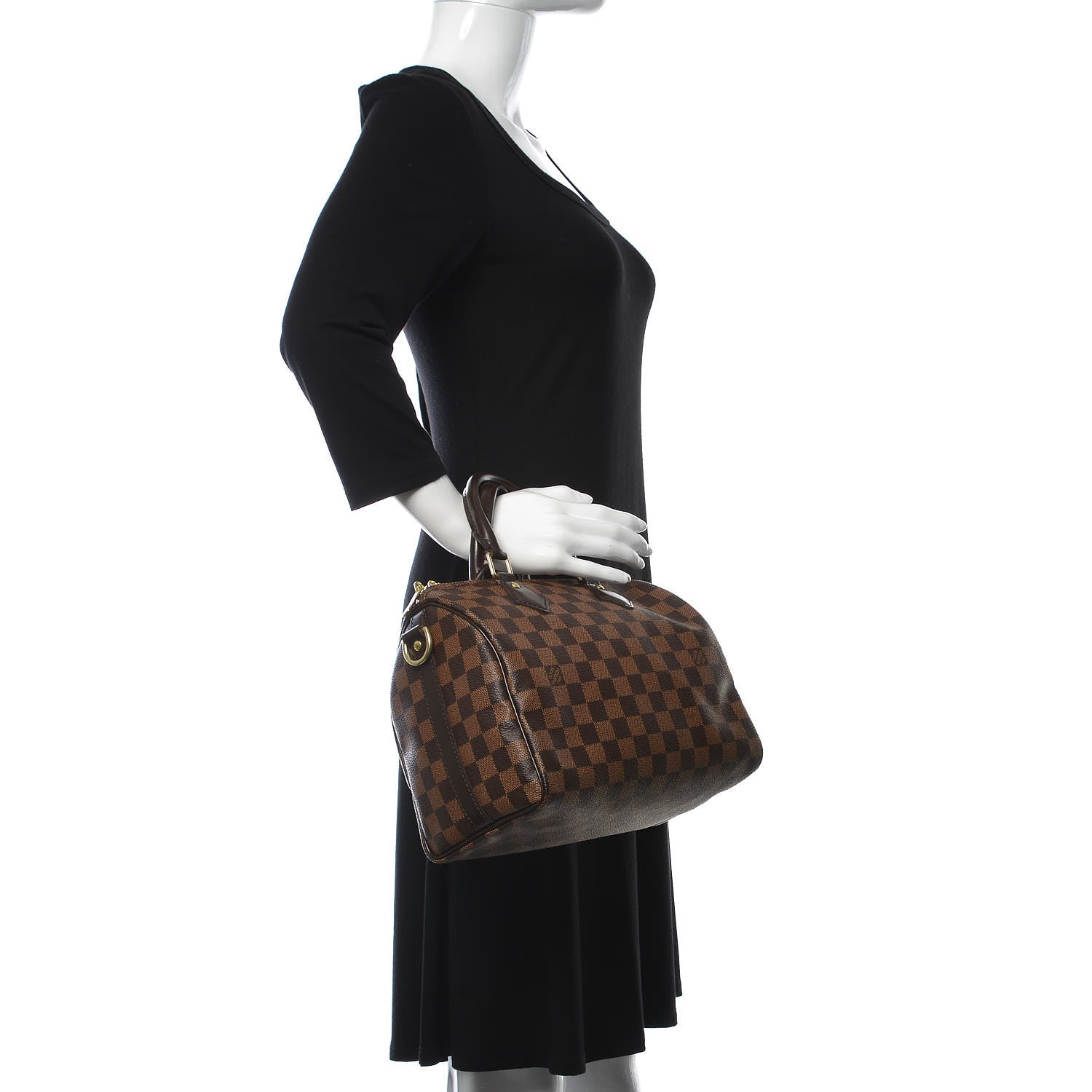 Louis Vuitton Damier Ebene Speedy Bandouliere 25 3 of 11