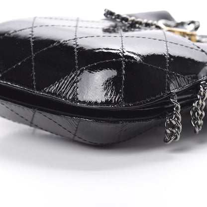 Chanel Patent Goatskin Quilted Small Gabrielle Bucket Black 11 of 12