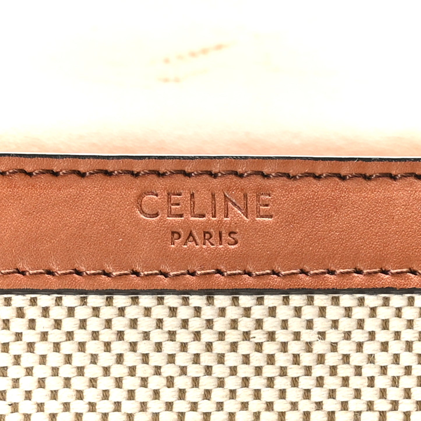 Textile Natural Calfskin Teen Triomphe White Tan