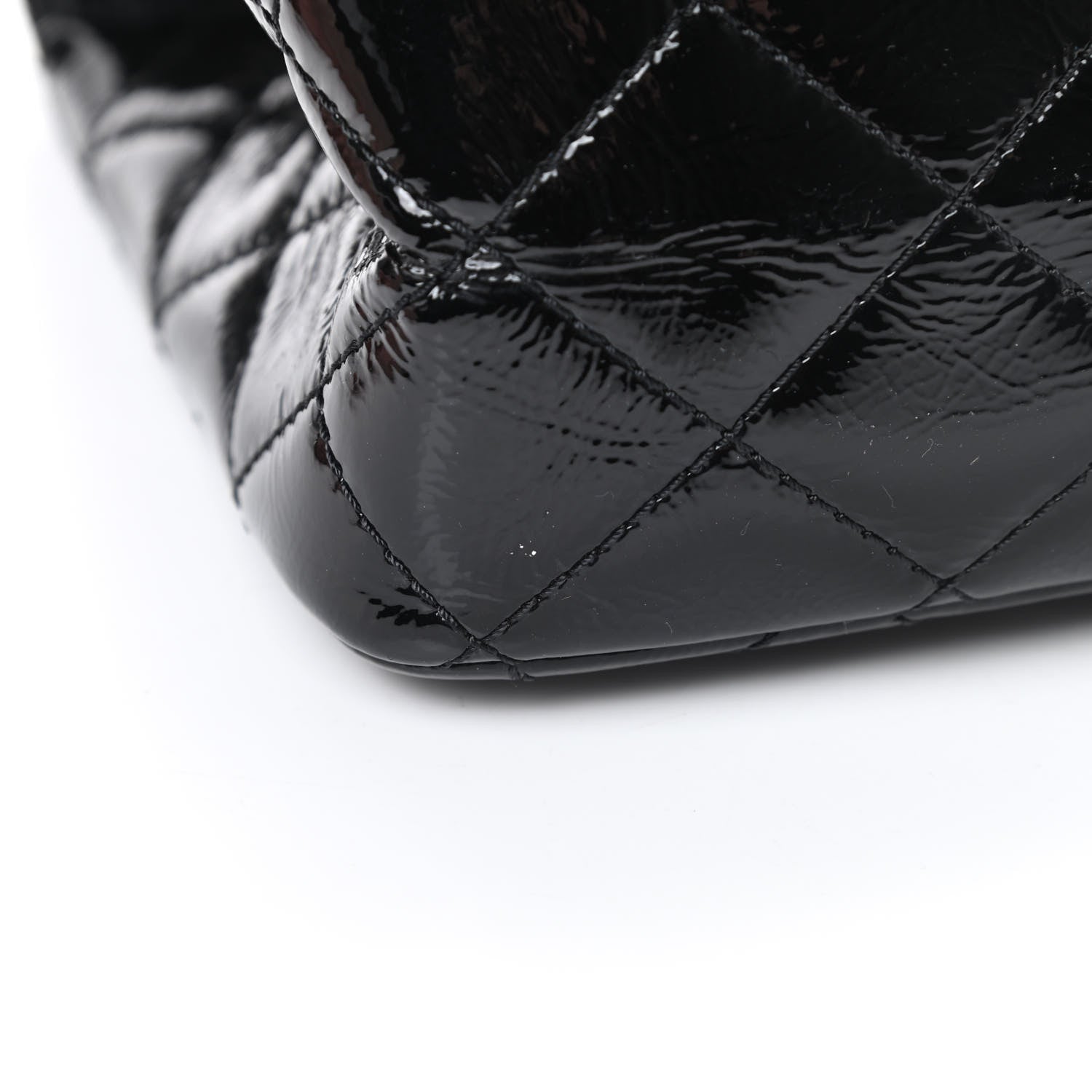 Chanel Distressed Patent Quilted 2.55 Reissue 227 Flap Black 17 of 18