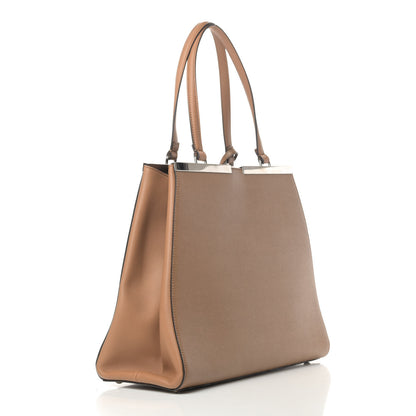 Fendi Vitello Elite Flamingo Large 3Jours Tote Orzo 2 of 4
