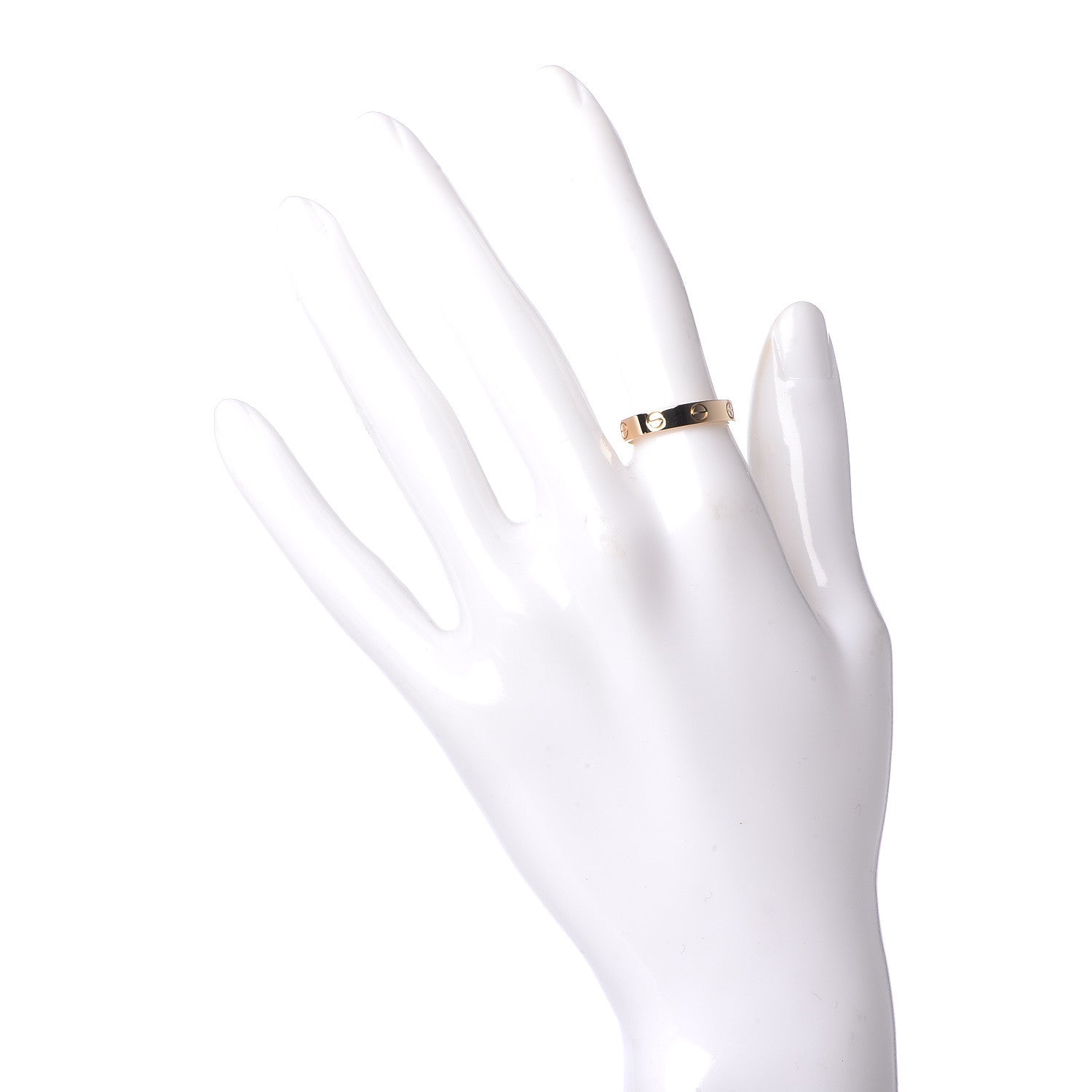 Cartier 18K Yellow Gold 3.5mm LOVE Wedding Band Ring 53 6.25 2 of 4