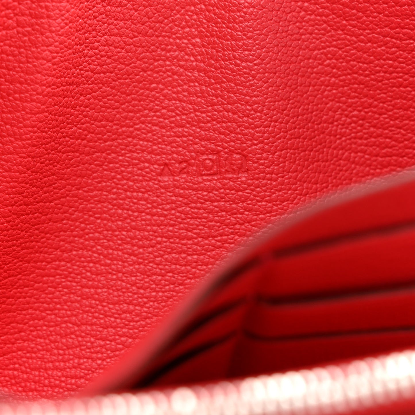 Ostrich Azap Wallet Rouge Vif