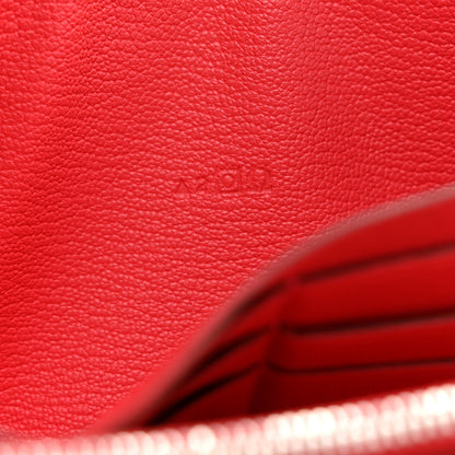 Hermes Ostrich Azap Wallet Rouge Vif 7 of 11