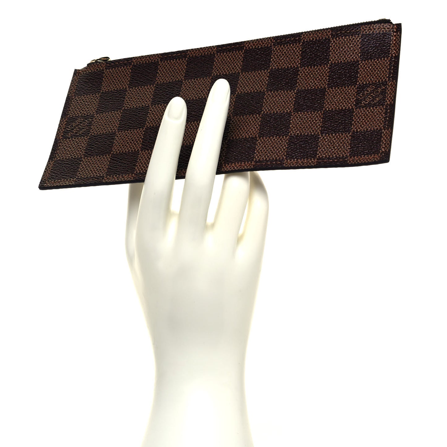 Damier Ebene Felicie Chain Wallet Zippered Insert