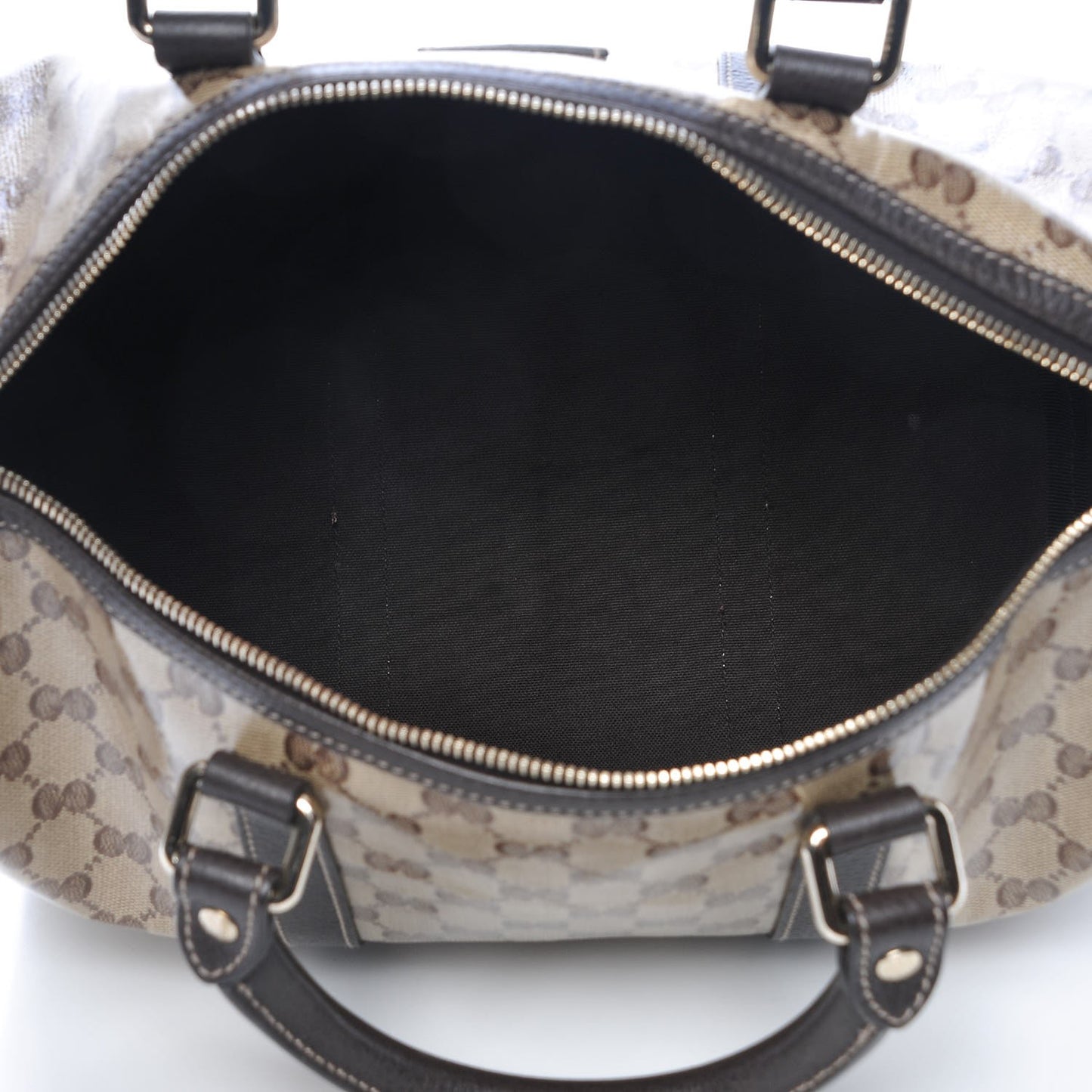 Crystal Monogram Medium Joy Boston Dark Brown