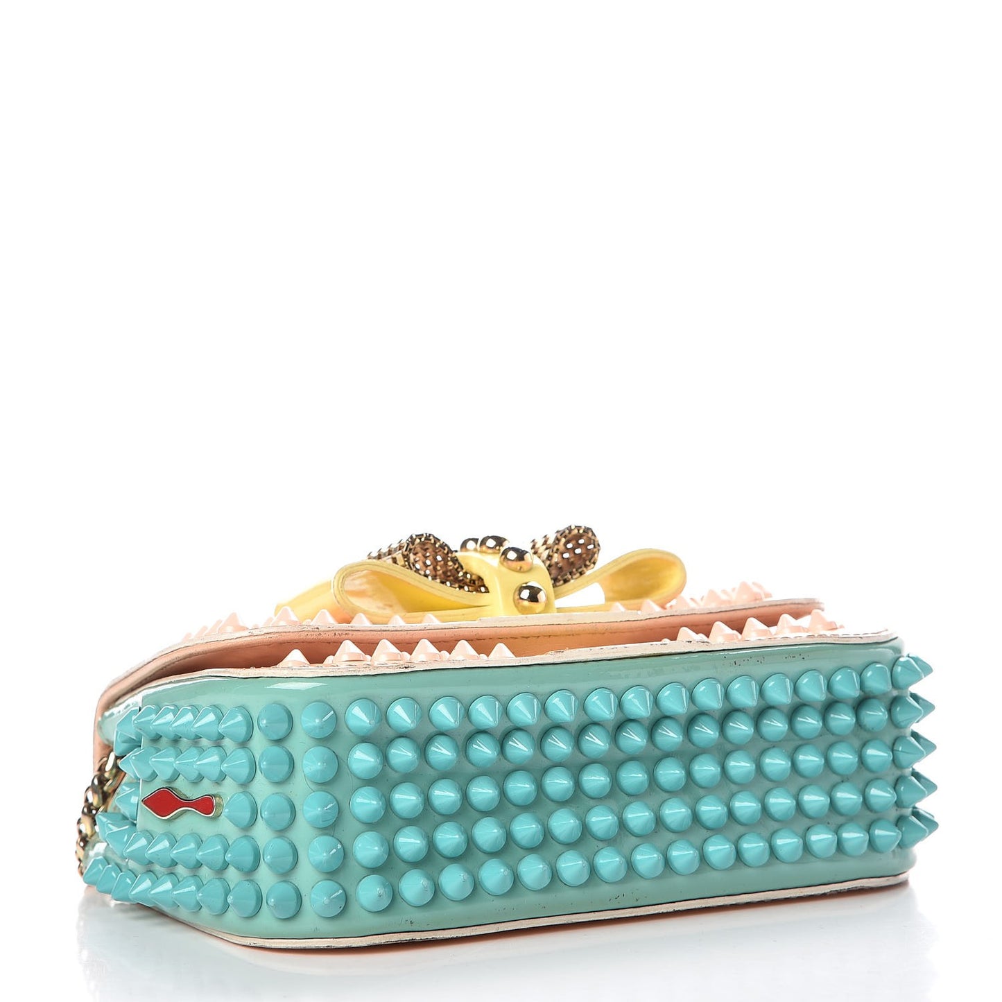 Patent Spiked Sweety Charity Crossbody Bag Multicolor