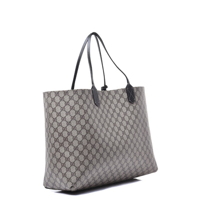 Gucci GG Supreme Monogram Large Reversible Tote Beige Black 4 of 14