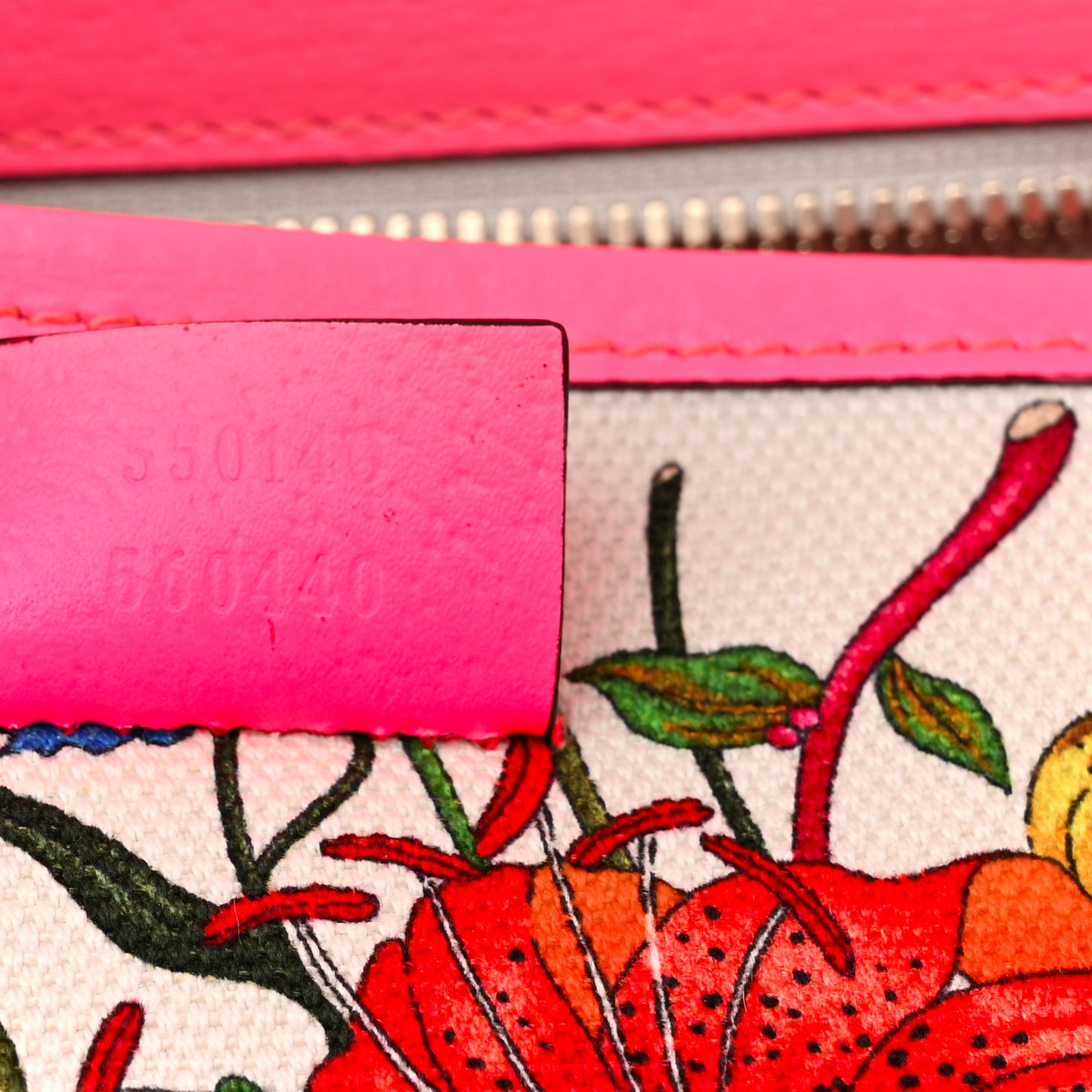 Canvas Large Flora Tote Pink Multicolor Fuchsia