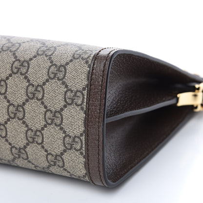 Gucci GG Supreme Monogram Web Medium Ophidia Chain Shoulder Bag Brown 9 of 9