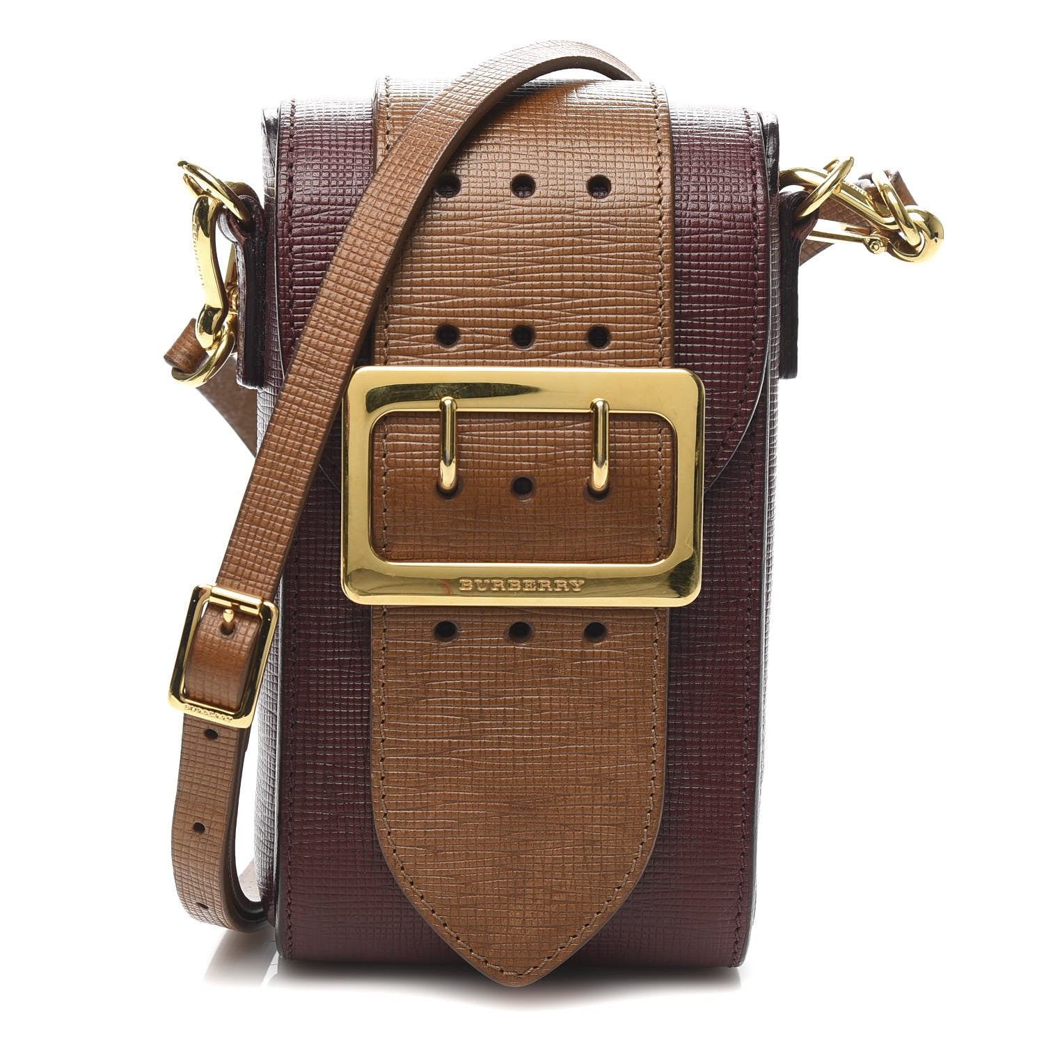 Burberry Prorsum Grainy Calfskin Oblong Belt Bag Burgundy 1 of 11