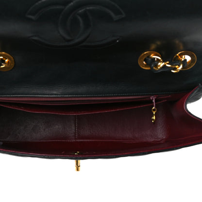 Chanel Lambskin Quilted XL Jumbo Single Flap Black 5 of 11