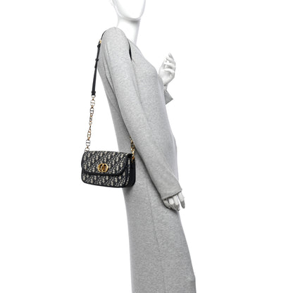 Christian Dior Oblique 30 Montaigne Avenue Bag Blue 2 of 10